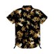 Black & Gold Tropical Leaf Shirt